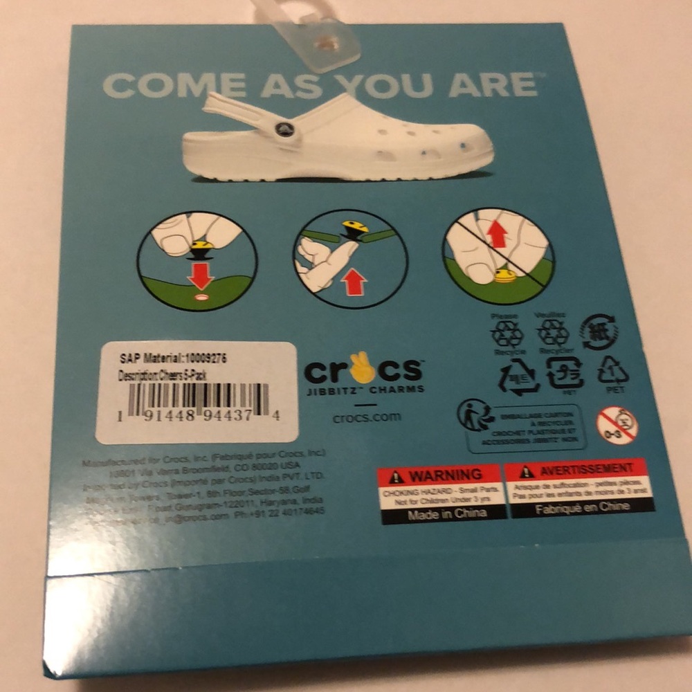 RaRe bottle opener JibBiTz 5 pack crocs 3D new CHEERS - Picture 4 of 8